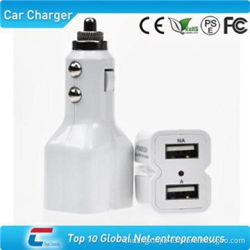 Micro usb car charger for mobile phone charger with dual usb output